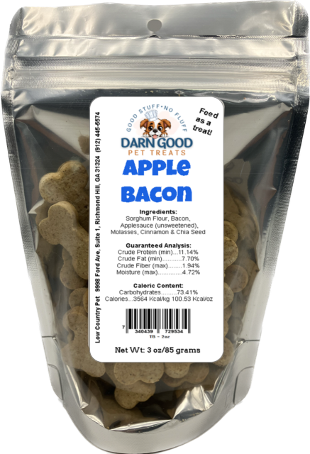 Darn Good Pet Treats Apple & Bacon Dog Cookies