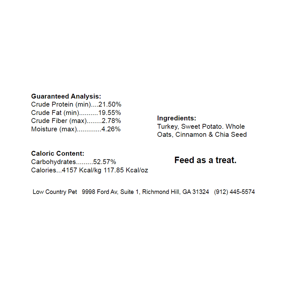 Darn Good Pet Treats Turkey Sweet Potato Dog Cookies - Low Country Pet - Dog Treats - 671891597766