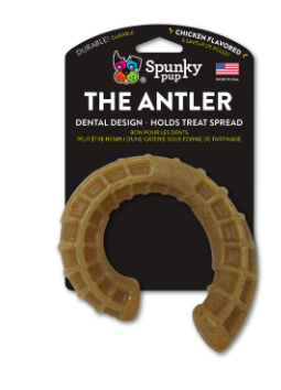 Spunky Antler Ram Dog Toy