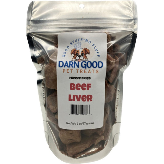 Darn Good Pet Treats Beef Liver Dog Treats Freeze Dried 2oz - Low Country Pet - Dog Treats - 671891597773