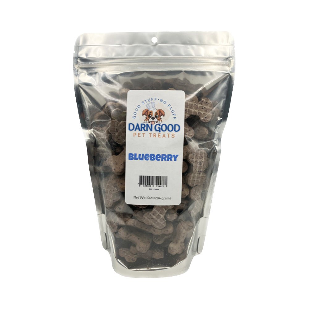 Darn Good Pet Treats Blueberry Big Bites - 10oz Bones - Low Country Pet - Dog Treats - 7340439729077