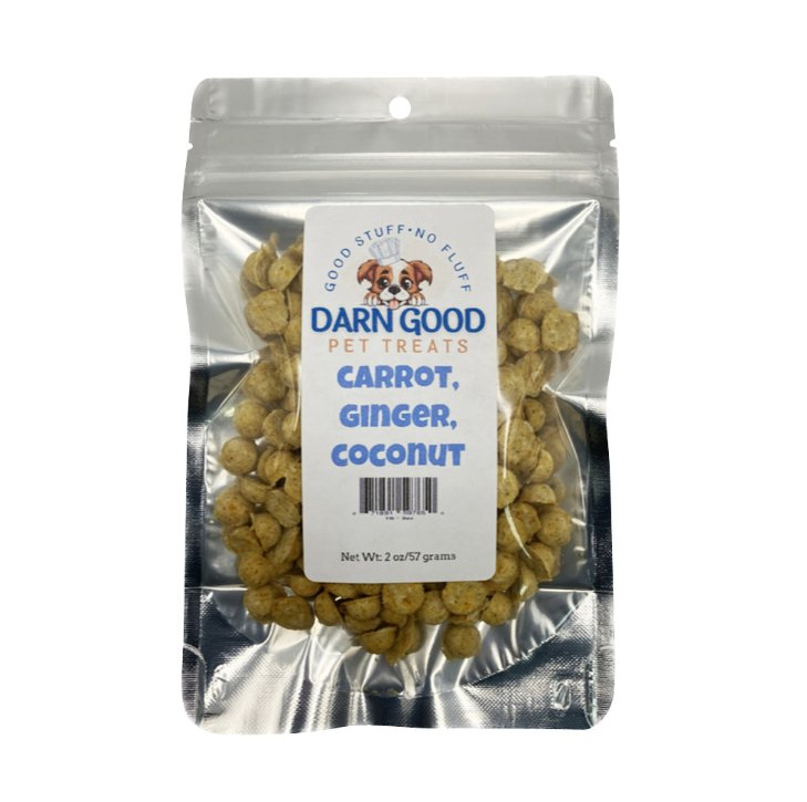 Darn Good Pet Treats Carrot, Ginger & Coconut Dog Cookies - Low Country Pet - Dog Treats - 671891597650