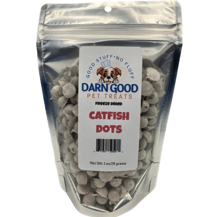 Darn Good Pet Treats Catfish Squares Training Treats Freeze Dried - Low Country Pet - Dog Treats - 671891595915