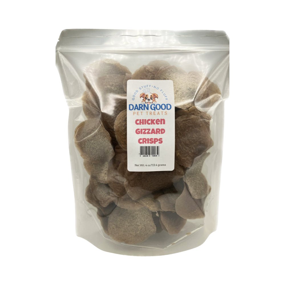 Darn Good Pet Treats Chicken Gizzard Crisps Dehydrated - Low Country Pet - Dog Treats - 7340439729022