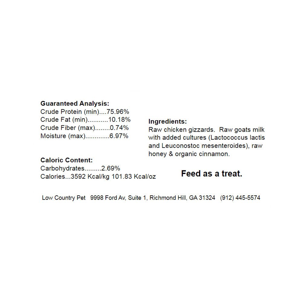 Darn Good Pet Treats Chicken Gizzard Training Treats Squares Freeze Dried - 2oz - Low Country Pet - Dog Treats - 7340439728971