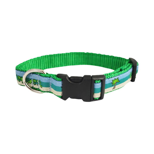 Key West Green Dog Collar & Leash - Low Country Pet - Dog Collar - 671891596233