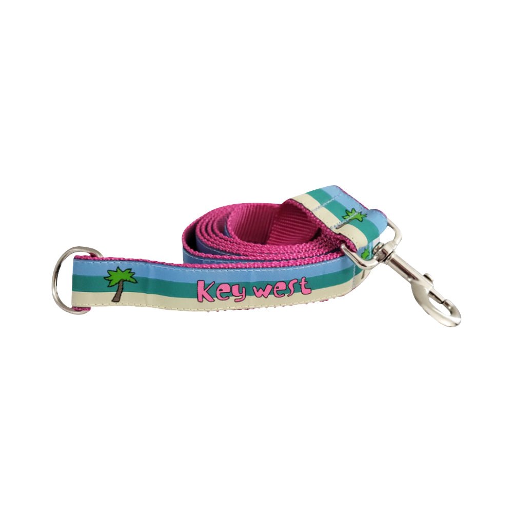 Key West Pink Dog Collar & Leash - Low Country Pet - Dog Collar - 671891596103