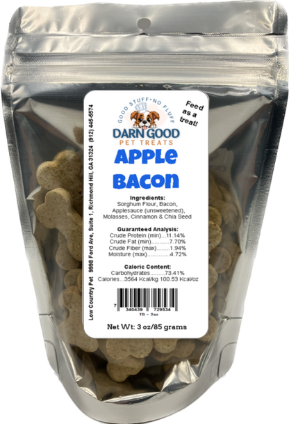 Darn Good Pet Treats Apple & Bacon Dog Cookies
