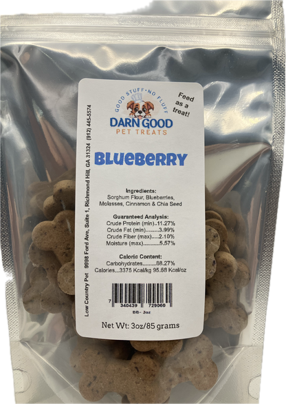 Darn Good Pet Treats Blueberry Dog Cookies