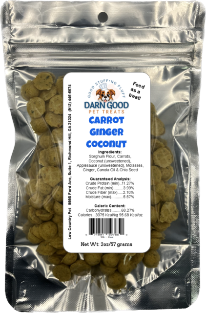 Darn Good Pet Treats Carrot, Ginger & Coconut Dog Cookies
