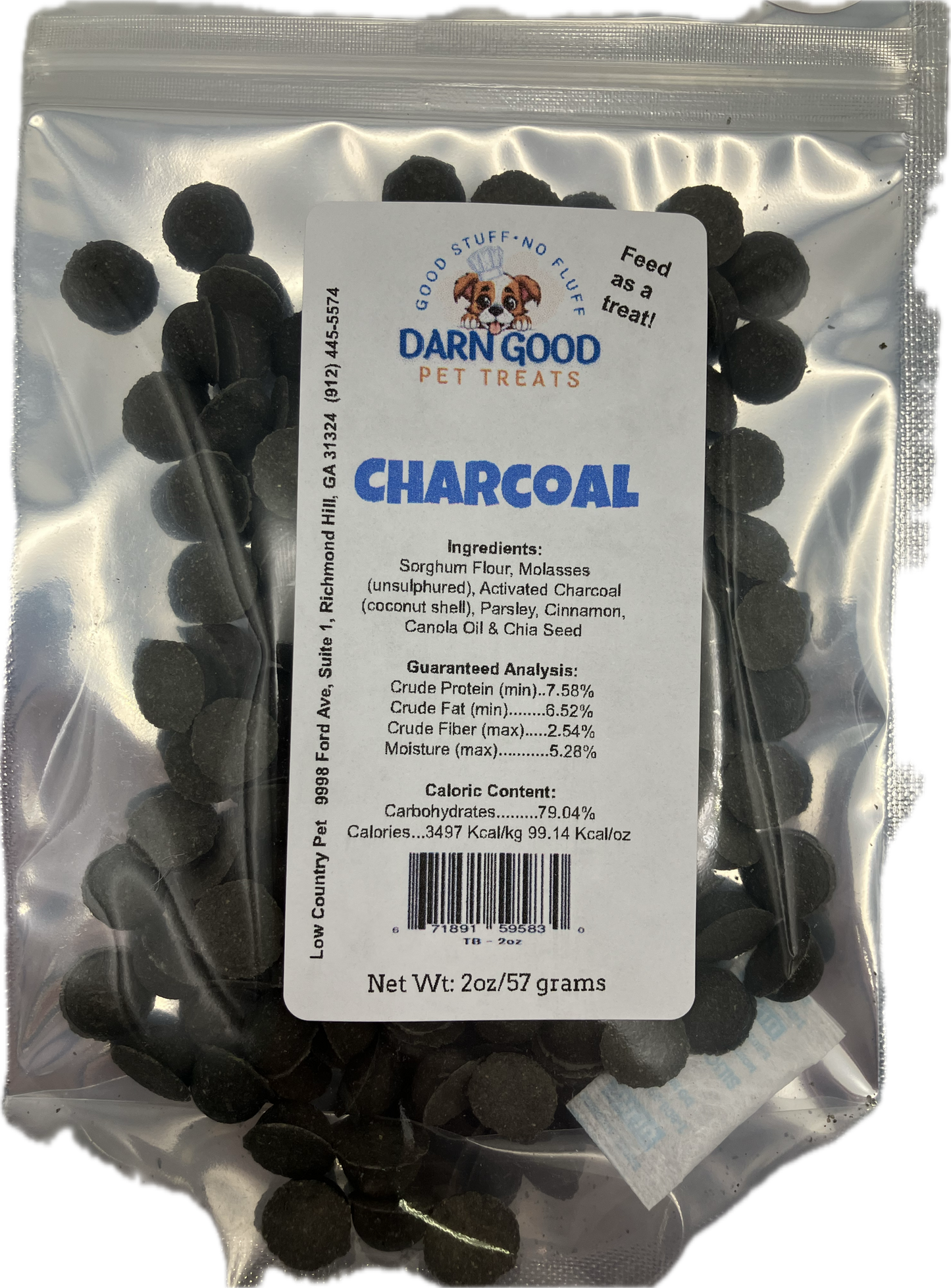 Darn Good Pet Treats Charcoal Dog Treat Cookies