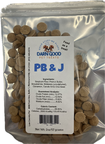 Darn Good Pet Treats Peanut Butter & Jelly Dog Cookies