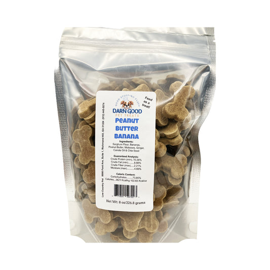 Darn Good Pet Treats Peanut Butter & Banana Dog Cookies
