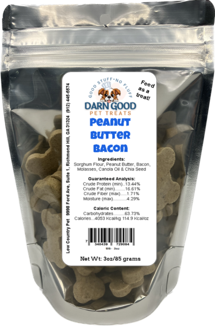 Darn Good Pet Treats Peanut Butter & Bacon Dog Cookies