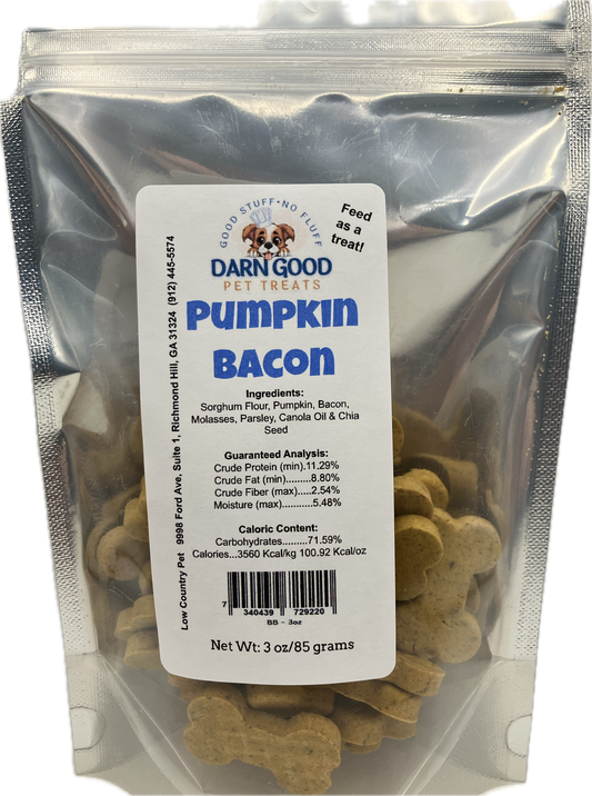 Darn Good Pet Treats Pumpkin & Bacon Dog Cookies