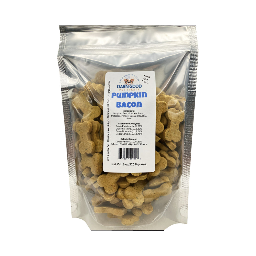Darn Good Pet Treats Pumpkin & Bacon Dog Cookies – Low Country Pet