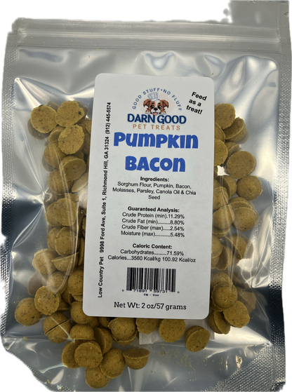 Darn Good Pet Treats Pumpkin & Bacon Dog Cookies