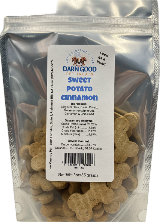 Darn Good Pet Treats Sweet Potato & Cinnamon Dog Cookies