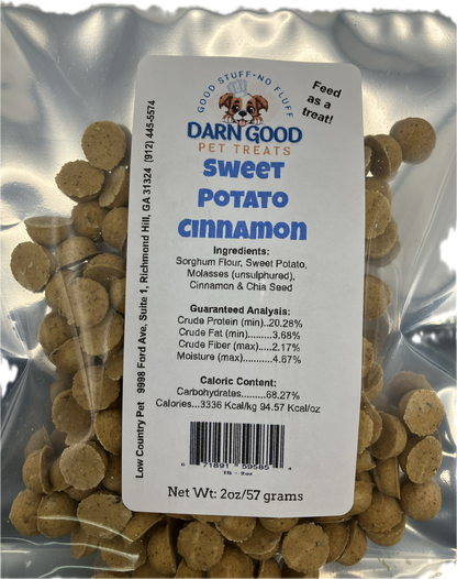 Darn Good Pet Treats Sweet Potato & Cinnamon Dog Cookies