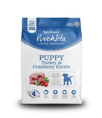 Pure Vita Dog Dry Puppy Turkey & Cranberry