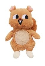 Bark Pearl Squirrel Brown Plush Dog Toy All Sizes