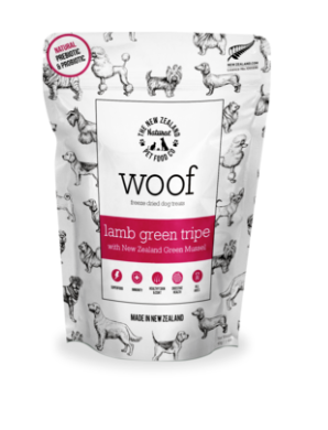 NZ Natural Dog Treat FD Woof Lamb Green Tripe 1.4 oz