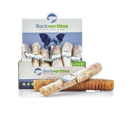 Barkworthies Dog Treat Beef Trachea 12"