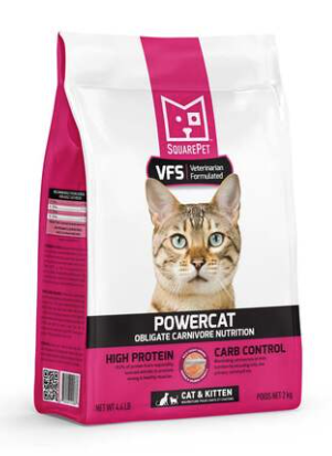SquarePet Cat Dry GF VFS POWERCAT Herring & Salmon 4.4#