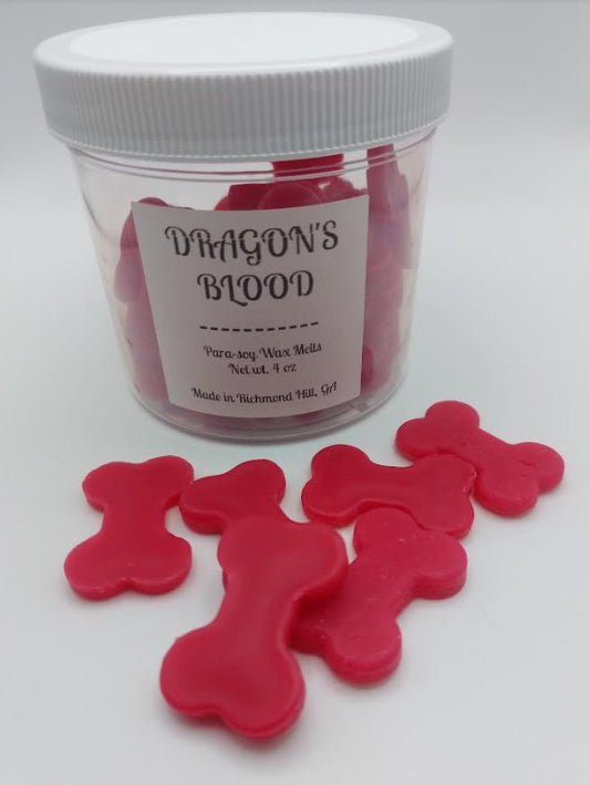 Dragon's Blood Bone Shaped Wax Melt 4 oz - Low Country Pet - Wax Melt - Bone Shaped - 20001