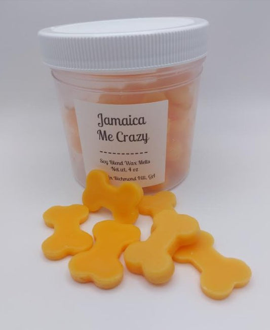 Jamaica Me Crazy Bone Shaped Wax Melt 4 oz - Low Country Pet - Wax Melt - Bone Shaped - 20009