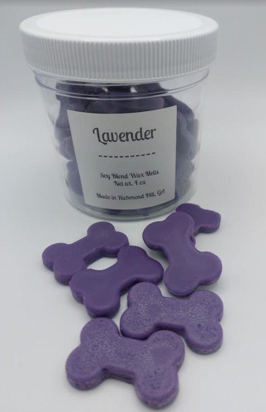 Lavender Bone Shaped Wax Melt 4 oz - Low Country Pet - Wax Melt - Bone Shaped - 20008