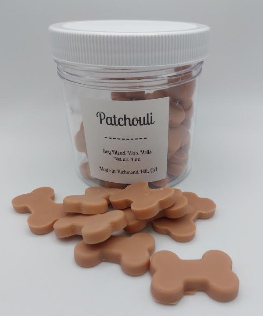 Patchouli Bone Shaped Wax Melt 4 oz - Low Country Pet - Wax Melt - Bone Shaped - 20014