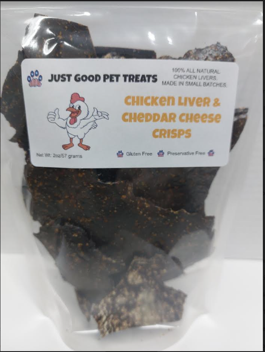 Darn Good Pet Treats  Chicken Liver & Cheddar Cheese Bark Dehydrated - 2oz