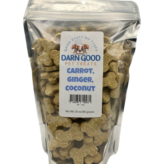 Darn Good Pet Treats Carrot, Ginger & Coconut Dog Cookies - Low Country Pet - Dog Treats - 7340439729275