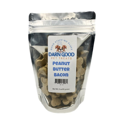 Darn Good Pet Treats Peanut Butter & Bacon Dog Cookies - Low Country Pet - Dog Treats - 7340439729084