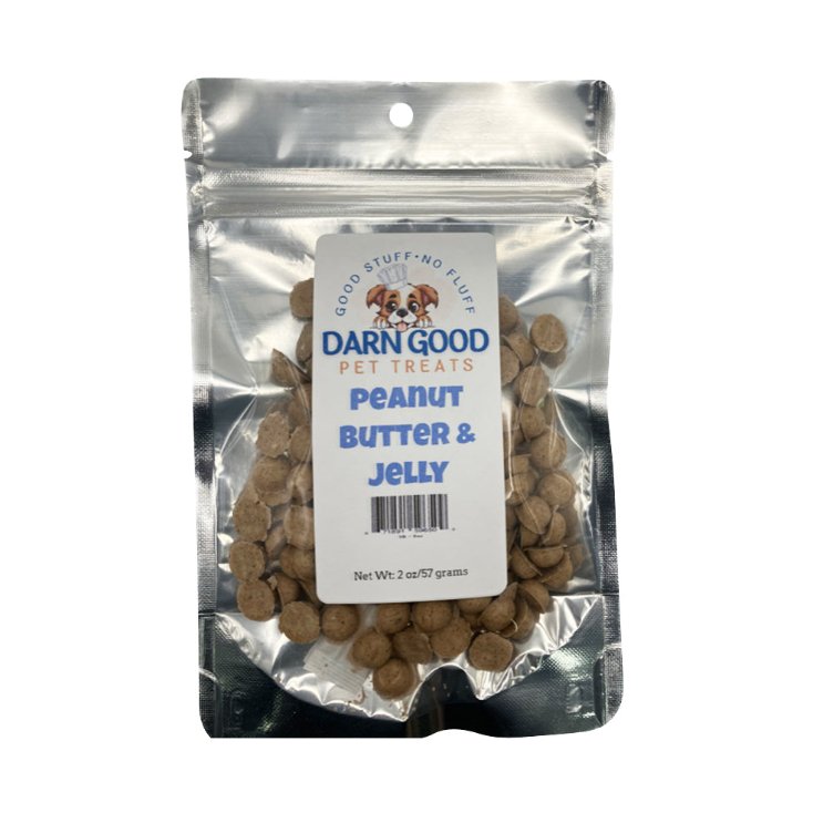 Darn Good Pet Treats Peanut Butter & Jelly Dog Cookies - Low Country Pet - Dog Treats - 671891596509