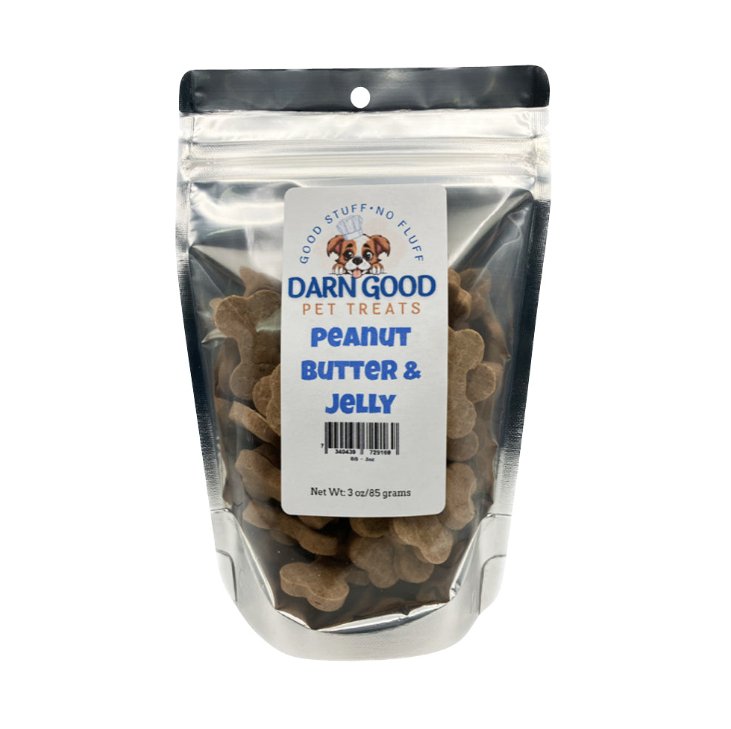 Darn Good Pet Treats Peanut Butter & Jelly Dog Cookies - Low Country Pet - Dog Treats - 7340439729169