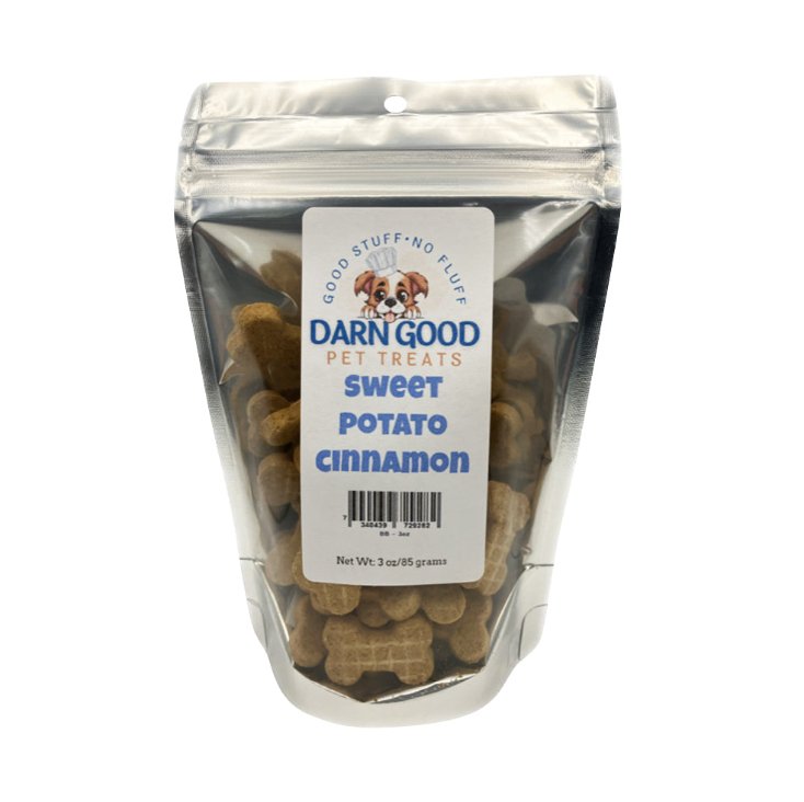 Darn Good Pet Treats Sweet Potato & Cinnamon Dog Cookies - Low Country Pet - Dog Treats - 7340439729282