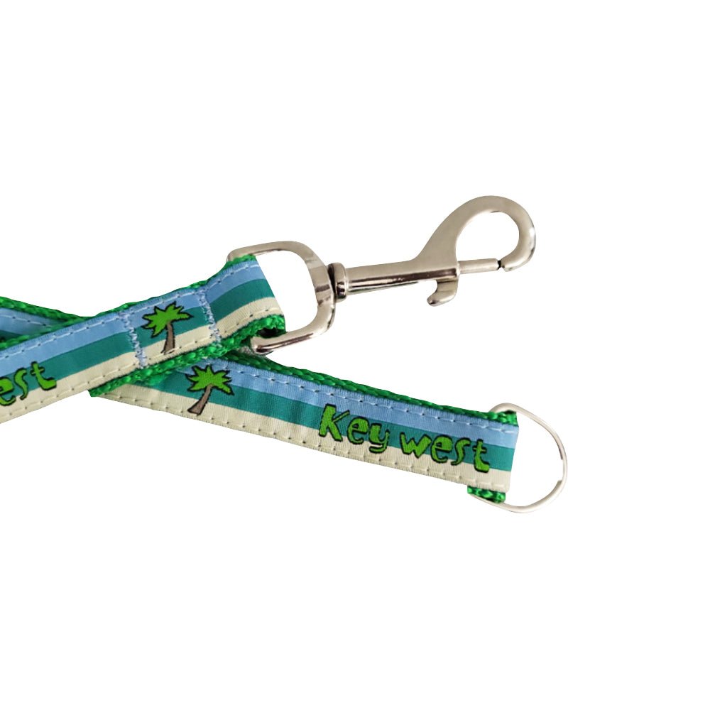Key West Green Dog Collar & Leash - Low Country Pet - Dog Collar - 671891596233